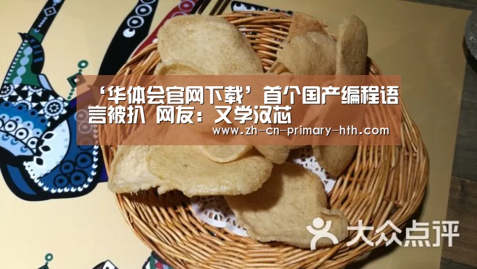 ‘华体会官网下载’首个国产编程语言被扒 网友:又学汉芯(图1) 华体会官方网站入口